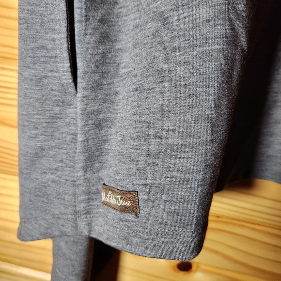 Matilda Jane | Count It Out Vest Grey Waterfall Cardigan w/ Pockets Women's L - Picture 4 of 12